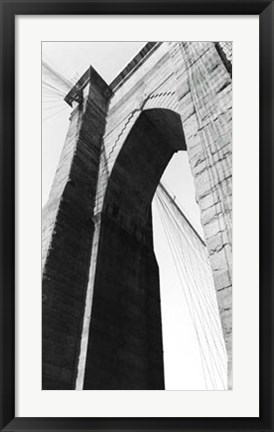 Framed Brooklyn Bridge I Print