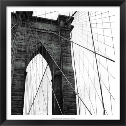 Framed Brooklyn Bridge II Print