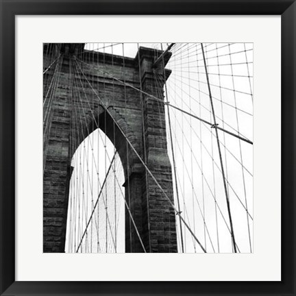 Framed Brooklyn Bridge II Print