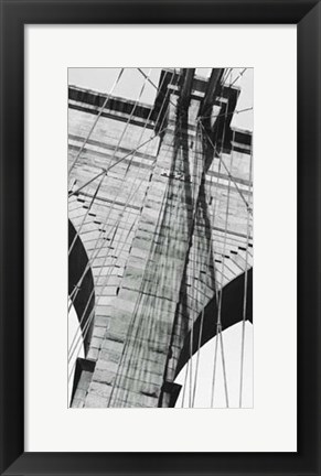 Framed Brooklyn Bridge III Print
