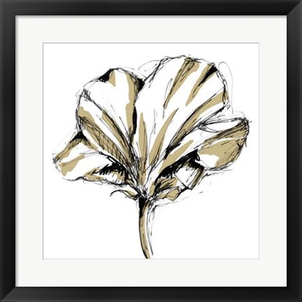 Framed Tulip Sketch IV Print