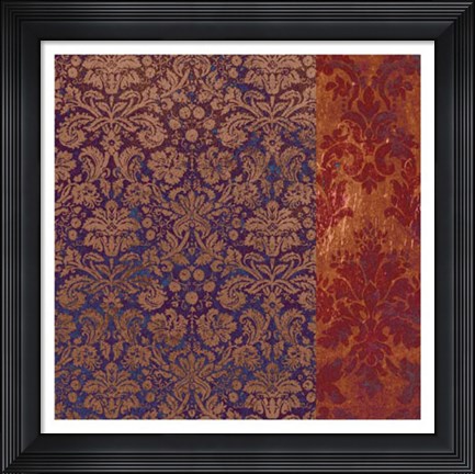 Framed Moroccan Damask II Print