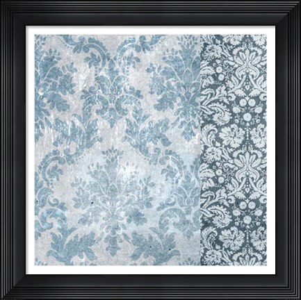 Framed Chambray Damask II Print