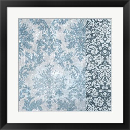 Framed Chambray Damask II Print