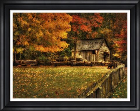 Framed Autumn at the Mill Print