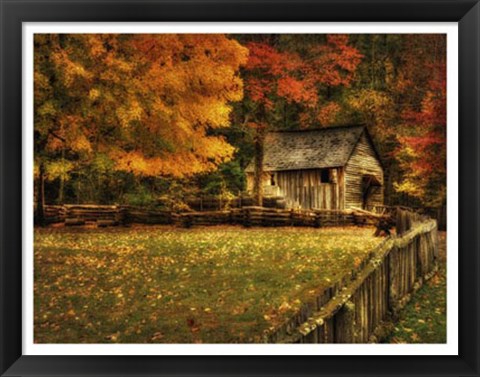 Framed Autumn at the Mill Print