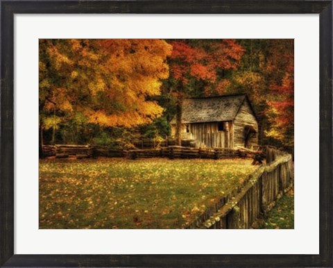Framed Autumn at the Mill Print