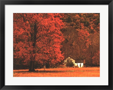 Framed Farm House on a Autumn Morn&#39; Print