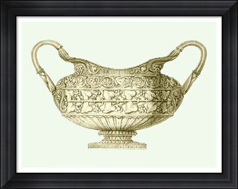 Framed Celadon Porcelain I Print