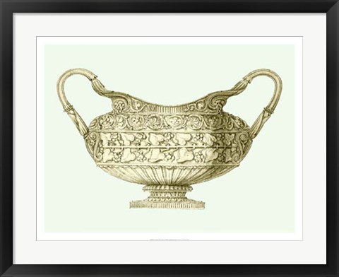 Framed Celadon Porcelain I Print