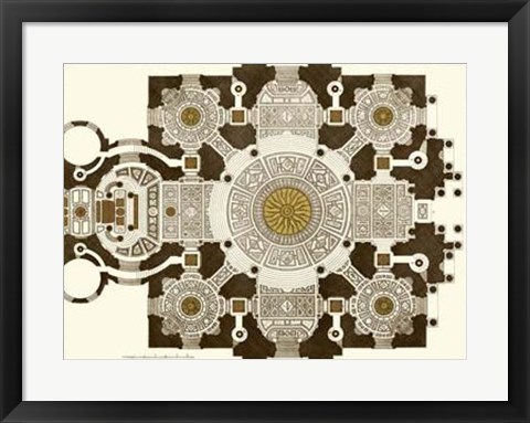 Framed French Marquetry III Print