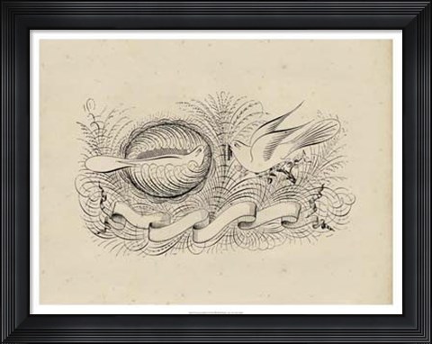 Framed Victorian Quill II Print