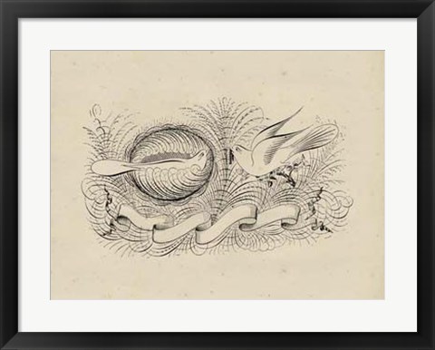 Framed Victorian Quill II Print