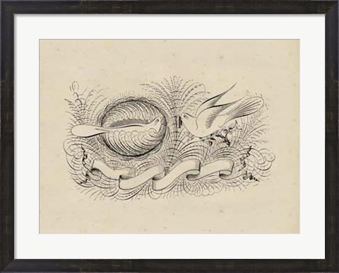 Framed Victorian Quill II Print