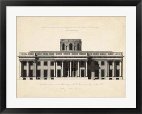 Framed Antique Facade I Print