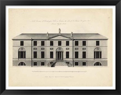 Framed Antique Facade II Print