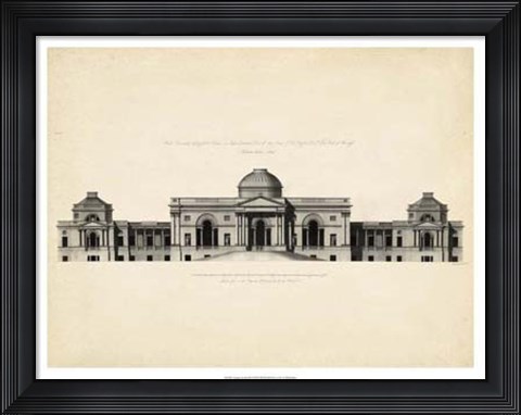 Framed Antique Facade III Print