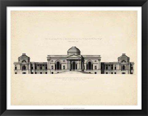 Framed Antique Facade III Print