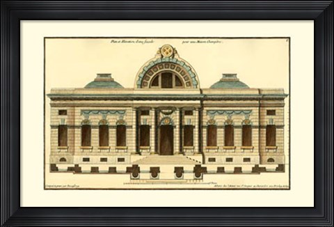 Framed Architectural Facade III Print