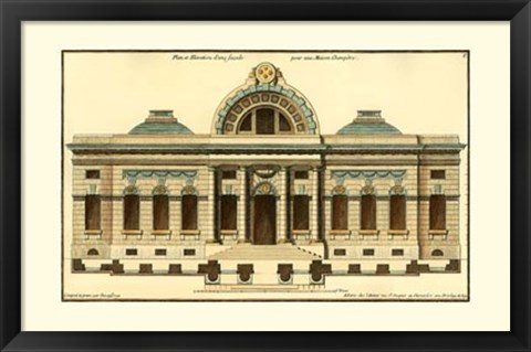 Framed Architectural Facade III Print