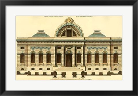 Framed Architectural Facade III Print