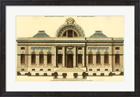 Framed Architectural Facade III Print