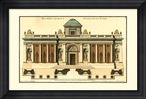 Framed Architectural Facade IV Print