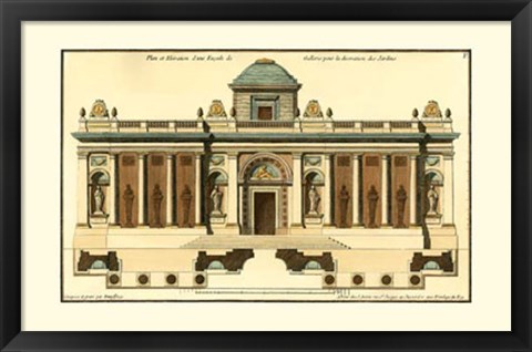 Framed Architectural Facade IV Print