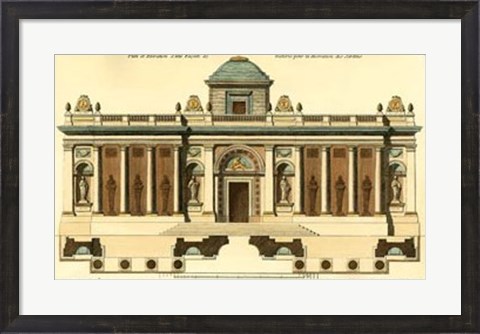 Framed Architectural Facade IV Print