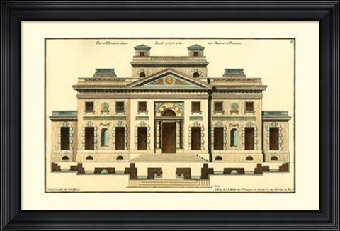 Framed Architectural Facade V Print