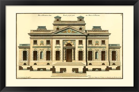 Framed Architectural Facade V Print