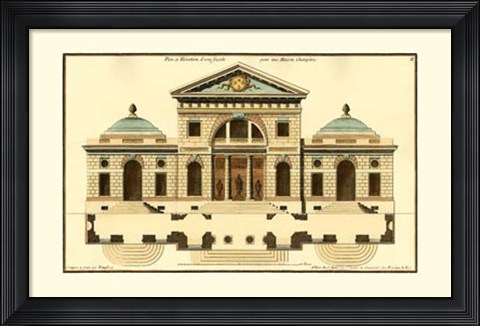 Framed Architectural Facade VI Print