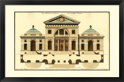 Framed Architectural Facade VI Print