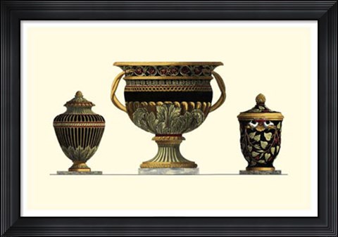 Framed Urn Triad IV Print