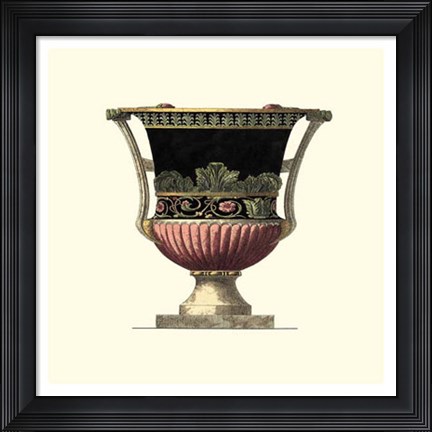 Framed Large Giardini Urn I Print