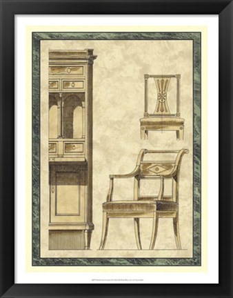 Framed Biedermeier Furniture II Print