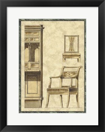 Framed Biedermeier Furniture II Print