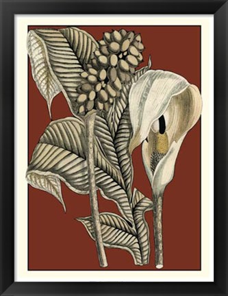 Framed Exotic Botanical I Print