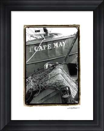 Framed Fishing Trawler- Cape May Print
