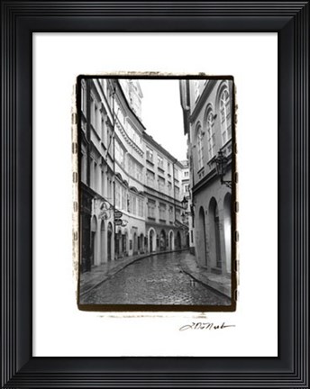 Framed Streets of Prague I Print