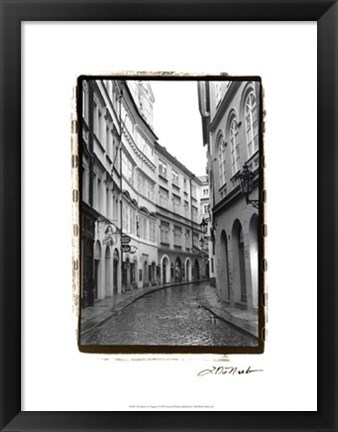 Framed Streets of Prague I Print