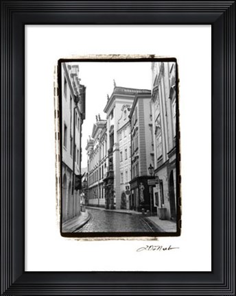 Framed Streets of Prague II Print