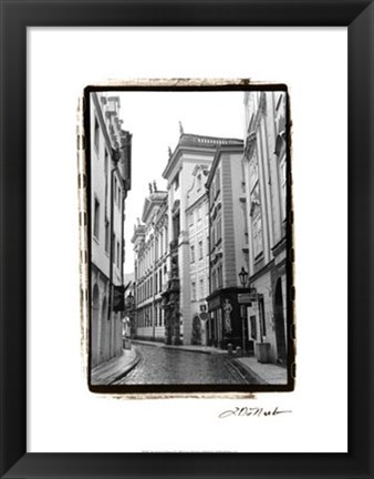 Framed Streets of Prague II Print