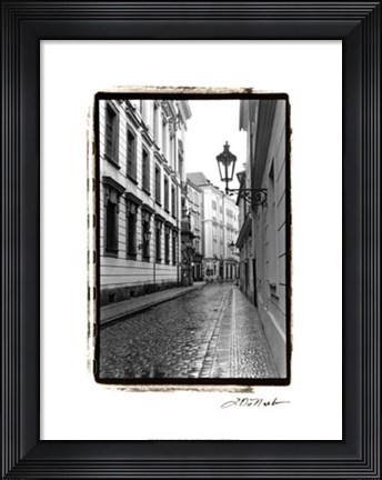Framed Streets of Prague III Print