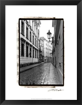 Framed Streets of Prague III Print