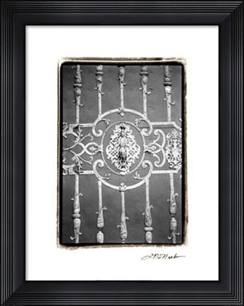 Framed Distinguished Doors II Print