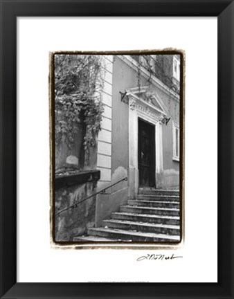 Framed Passing through Prague I Print