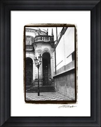 Framed Passing through Prague III Print