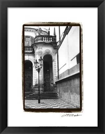 Framed Passing through Prague III Print