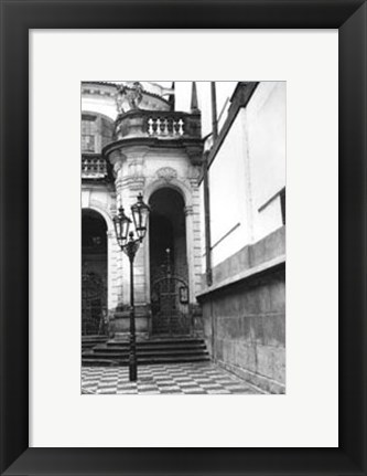 Framed Passing through Prague III Print